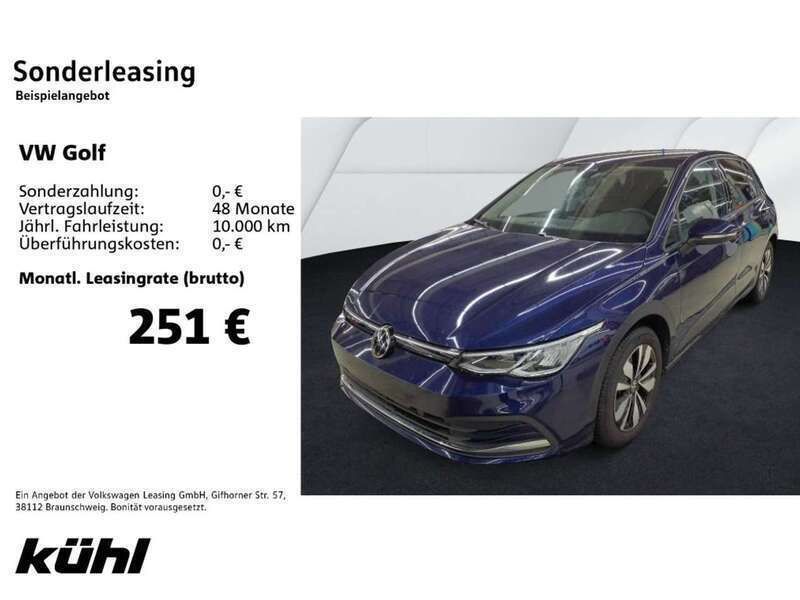 Gebraucht VW Golf VIII Move 150 PS (110 kW) 2024 Atlantic blue metallic Limousine