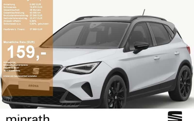 Schwarz Neu 2025 Seat Arona Black Edition SUV | 27.999 € (Etwas zu teuer) - Bild 1/4