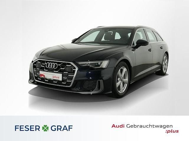 Firmamentblau metallic Gebraucht 2024 Audi A6 S-Line Kombi | 48.880 € - Bild 1/4