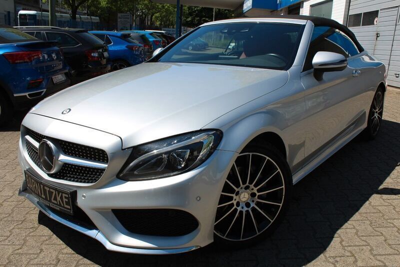 Silber Gebraucht 2016 Mercedes C200 AMG line Cabrio | 25.890 € (Fairer Preis) - Bild 1/4
