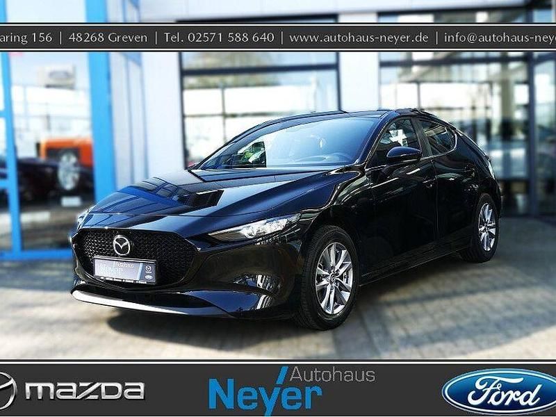 Onyxschwarz Gebraucht 2021 Mazda 3 Limousine | 16.990 € (Fairer Preis) - Bild 1/4