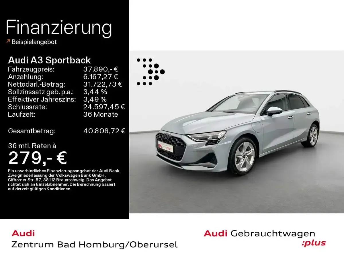 Usata Audi A3 Advanced 204 CV (150 kW) 2025 Grigio Berlina