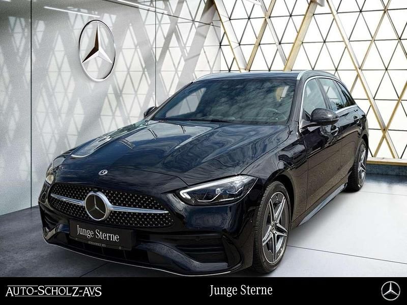 Unilack schwarz Gebraucht 2024 Mercedes C220 AMG Kombi | 38.240 € (Guter Preis) - Bild 1/4