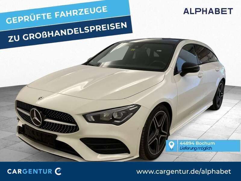 Polarweiss Gebraucht 2020 Mercedes CLA200 AMG line Kombi | 23.589 € (Guter Preis) - Bild 1/2