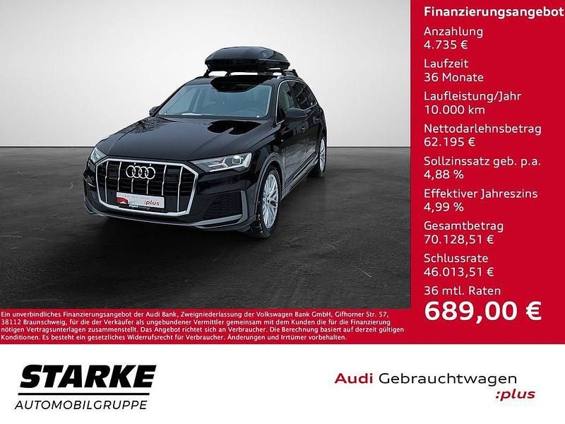 Schwarz Gebraucht 2023 Audi Q7 S-Line SUV | 66.930 € (Guter Preis) - Bild 1/4