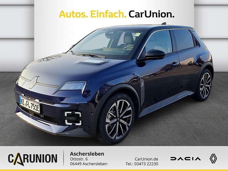 Nachtblau metallic, black pea Gebraucht 2024 Renault 5 E-Tech Komfort Kleinwagen | 33.390 € (Fairer Preis) - Bild 1/4