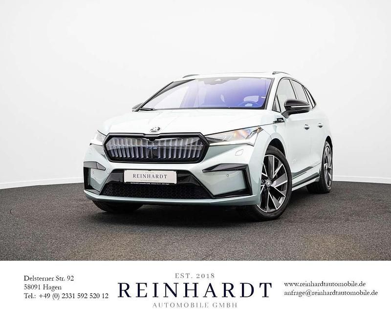 Arctic silber metallic Gebraucht 2022 Skoda Enyaq iV SportLine SUV | 31.920 € (Superpreis) - Bild 1/1