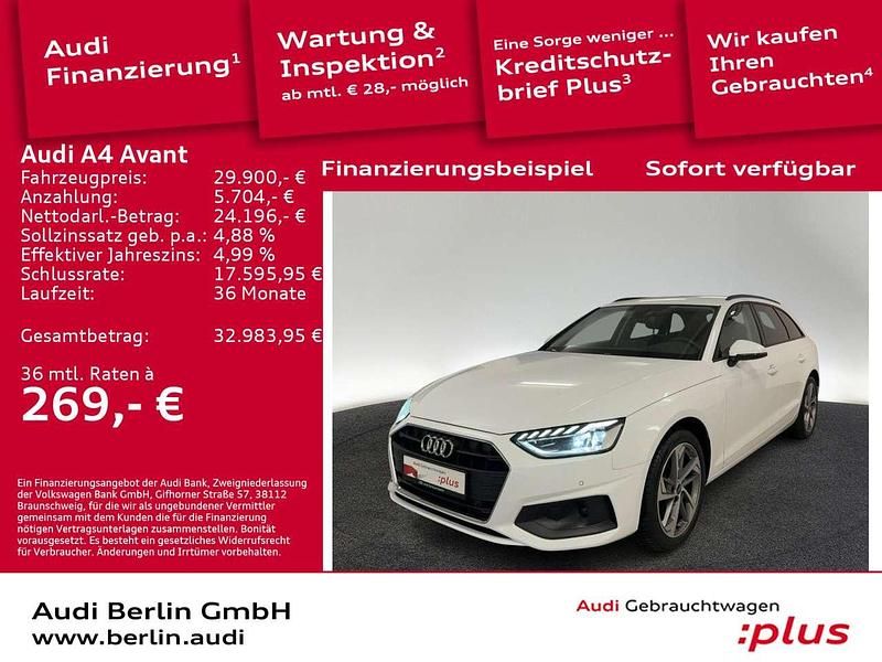 Ibisweiß Gebraucht 2023 Audi A4 Sport Kombi | 29.900 € (Fairer Preis) - Bild 1/3