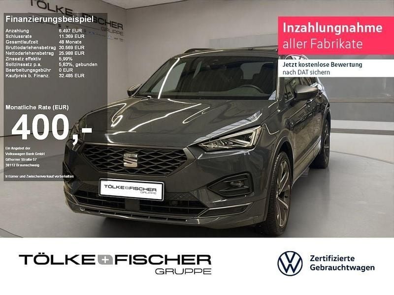Delfingrau (metallic) Gebraucht 2022 Seat Tarraco FR SUV | 34.639 € (Fairer Preis) - Bild 1/4