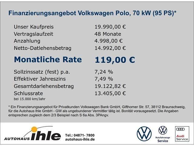 Gebraucht VW Polo Style 95 PS (69 kW) 2023 Blau Kleinwagen