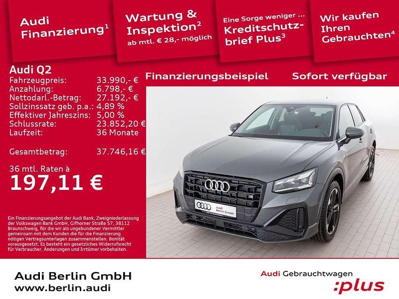 Gebraucht Audi Q2 S-Line 150 PS (110 kW) 2024 Navarrablau metallic SUV