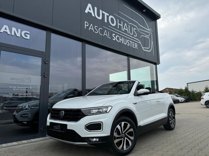 Pure white Gebraucht 2021 VW T-Roc Cabriolet Active Cabrio | 24.950 € (Superpreis) - Bild 1/4