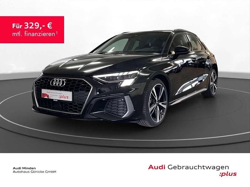 Mythosschwarz metallic Gebraucht 2024 Audi A3 S-Line Limousine | 39.480 € (Fairer Preis) - Bild 1/1
