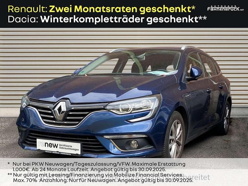 Blau Gebraucht 2018 Renault Mégane GrandTour Intens Kombi | 15.390 € (Fairer Preis) - Bild 1/4