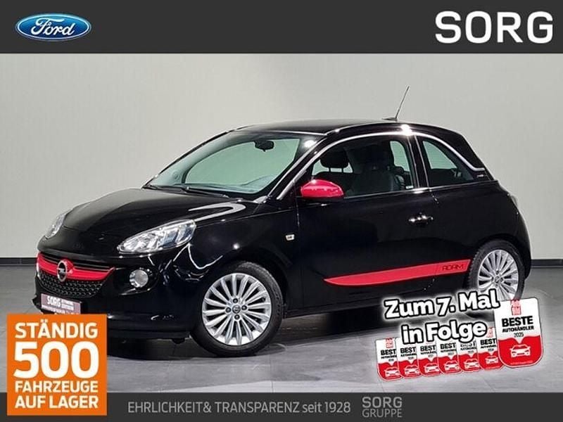 Schwarz, onyx black metallic Gebraucht 2017 Opel Adam Glam Kleinwagen | 9.990 € (Fairer Preis) - Bild 1/4