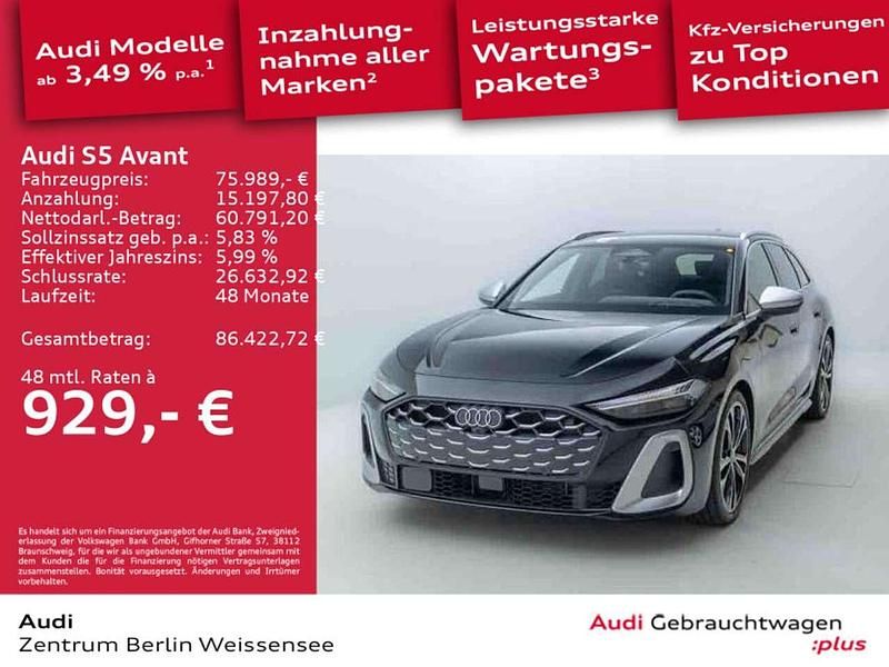 Gebraucht Audi S5 Ambiente 367 PS (269 kW) 2025 Mythosschwarz metallic Kombi