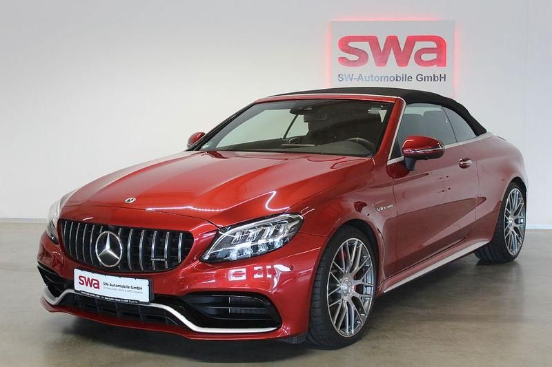 Rot Gebraucht 2023 Mercedes C63S AMG Cabrio | 84.490 € (Fairer Preis) - Bild 1/4