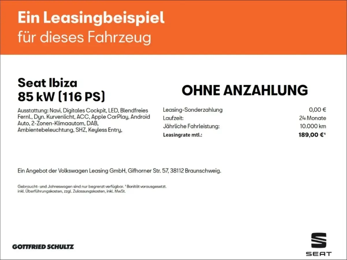 Gebraucht Seat Ibiza FR-Line 116 PS (85 kW) 2025 Weiss Kleinwagen