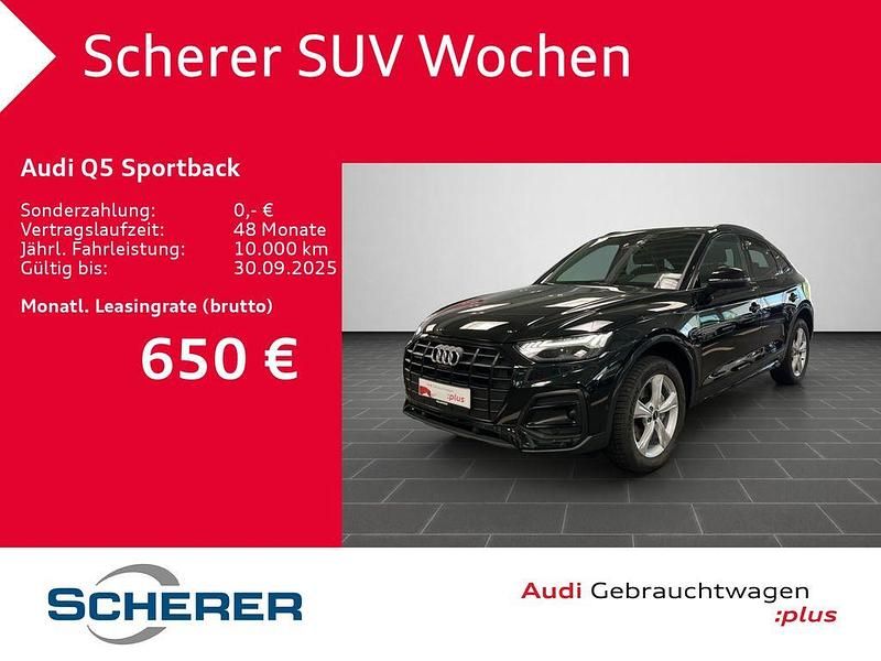 Mythosschwarz metallic (metallic) Gebraucht 2025 Audi Q5 Sportback Ambiente SUV | 48.990 € (Guter Preis) - Bild 1/3