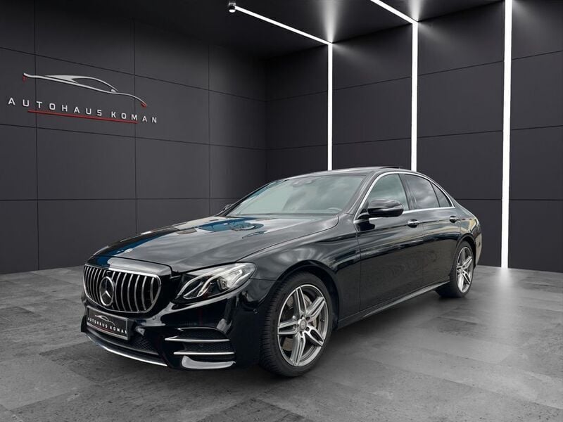 Schwarz Gebraucht 2017 Mercedes E350 AMG line Limousine | 26.480 € (Fairer Preis) - Bild 1/4