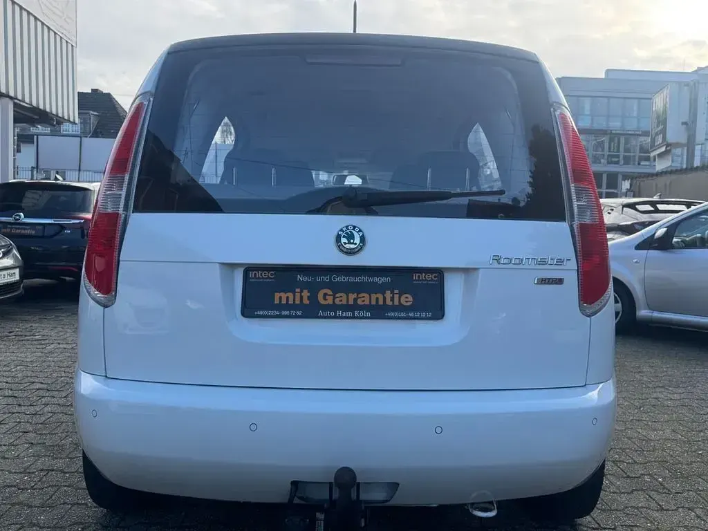 Gebraucht Skoda Roomster Plus Edition 69 PS (50 kW) 2010 Weiß Van / Kleinbus