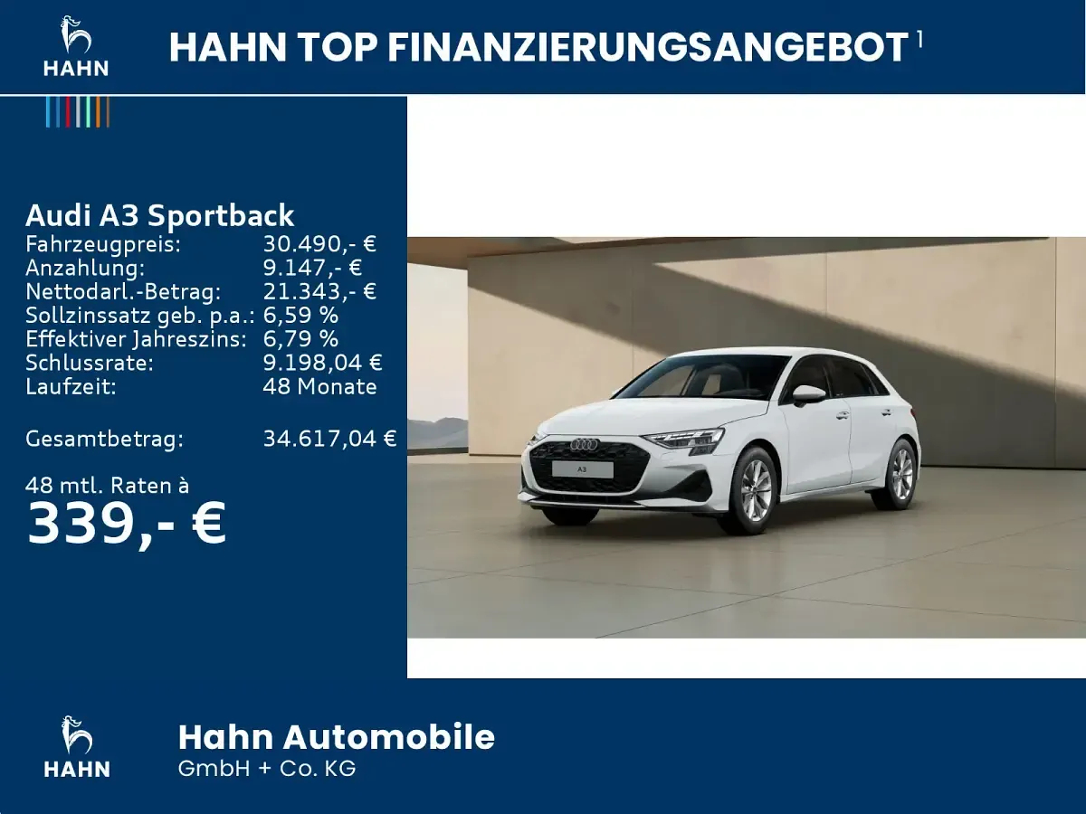 Nouă Audi A3 Ambiente 116 CP (85 kW) 2026 Alb Berlinǎ