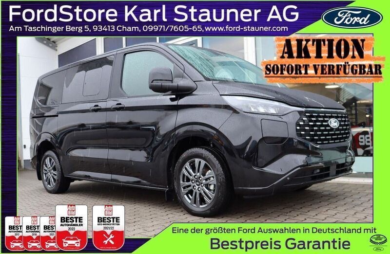 Black metallic Neu 2025 Ford Tourneo Custom Titanium Van / Kleinbus | 59.180 € (Fairer Preis) - Bild 1/4