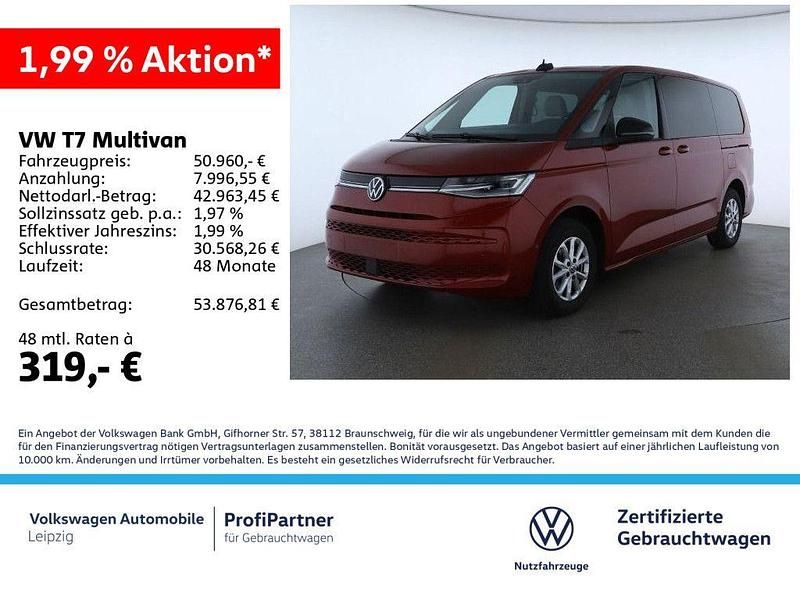 Gebraucht VW Multivan Life 150 PS (110 kW) 2024 Rot Van