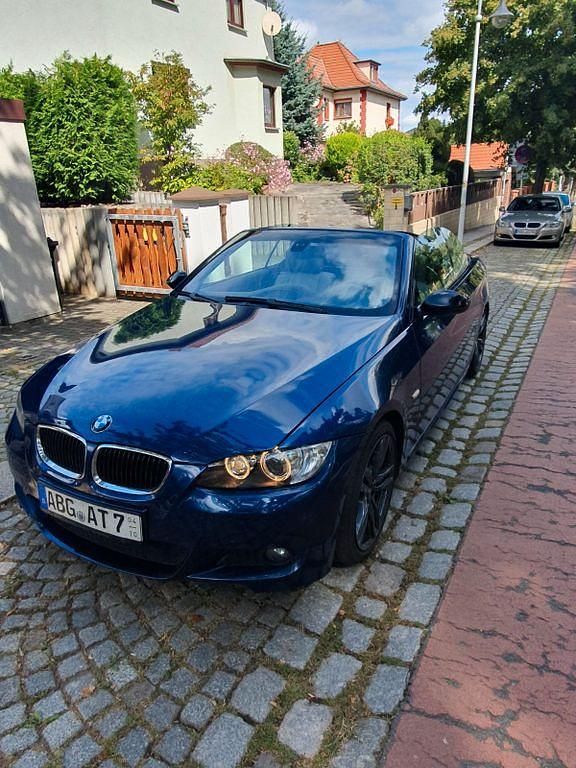 Blau Gebraucht 2008 BMW 330 Cabriolet Sport Line Cabrio | 13.500 € (Guter Preis) - Bild 1/4