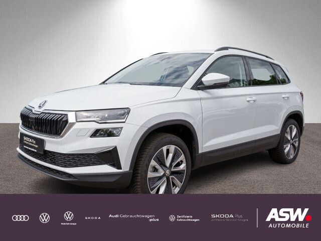 Moonweiss metallic Gebraucht 2023 Skoda Karoq Style SUV | 33.890 € (Fairer Preis) - Bild 1/4