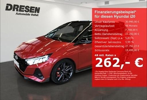 Gebraucht Hyundai i20 N Performance 204 PS (150 kW) 2024 Dragon red/ phantom black / mi Limousine