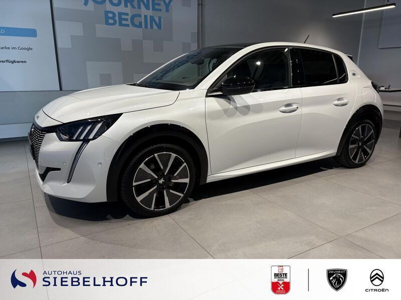 Weiß Gebraucht 2021 Peugeot e-208 GT Kleinwagen | 15.990 € (Fairer Preis) - Bild 1/4