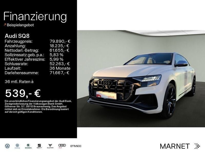 Weiß Gebraucht 2022 Audi SQ8 Sport SUV | 79.890 € (Superpreis) - Bild 1/4