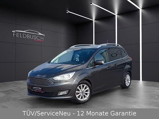 Grau Gebraucht 2017 Ford Grand C-Max Titanium Van / Kleinbus | 11.490 € (Fairer Preis) - Bild 1/4