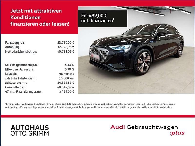 Gebraucht Audi Q8 e-tron Advanced 250 kW (340 PS) 2023 Schwarz (mythosschwarz metallic) SUV