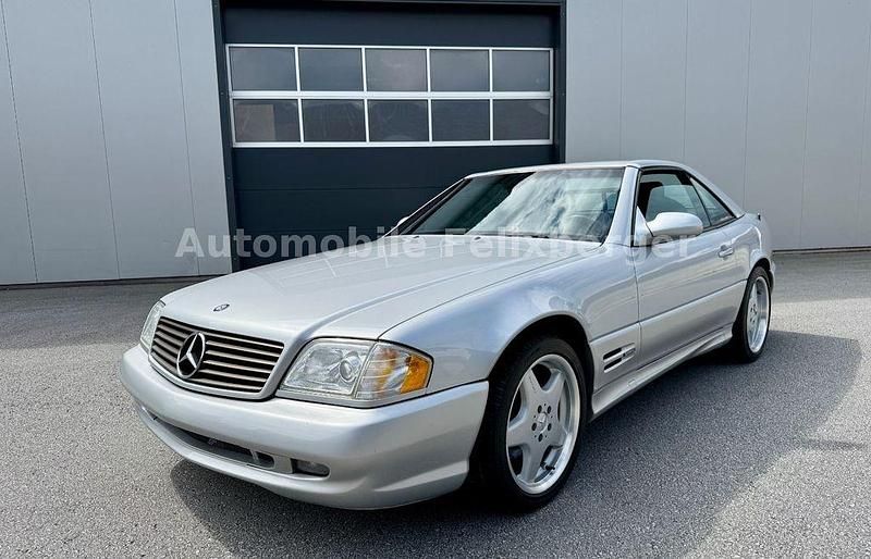 Gebraucht Mercedes SL500 AMG line 306 PS (225 kW) 2000 Silber Cabrio