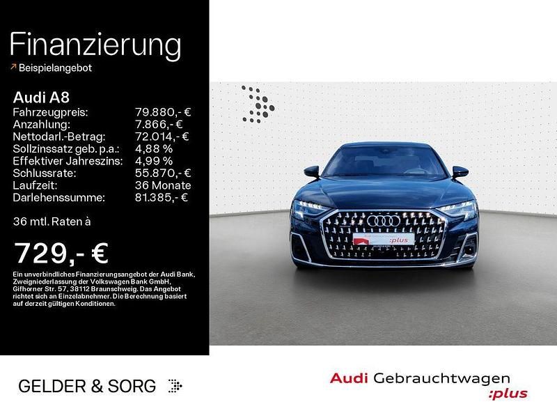 Firmamentblau metallic Gebraucht 2025 Audi A8L Limousine | 79.880 € (Fairer Preis) - Bild 1/4