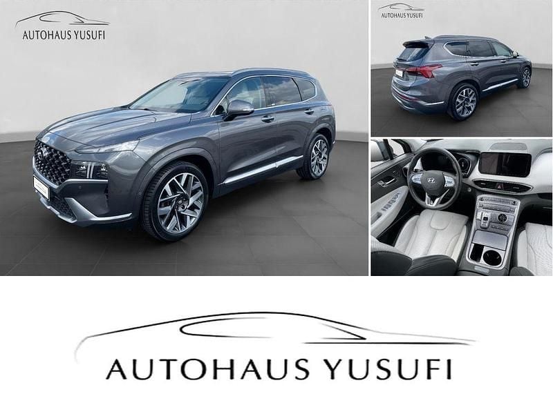 Grau Gebraucht 2021 Hyundai Santa Fe Signature SUV | 31.990 € (Etwas zu teuer) - Bild 1/4