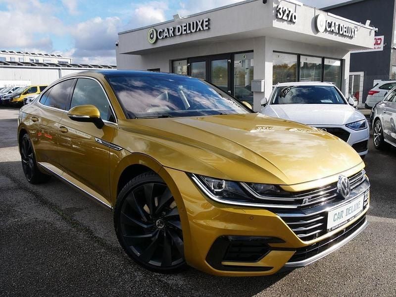 Gelb Gebraucht 2017 VW Arteon R-line Limousine | 35.999 € - Bild 1/4