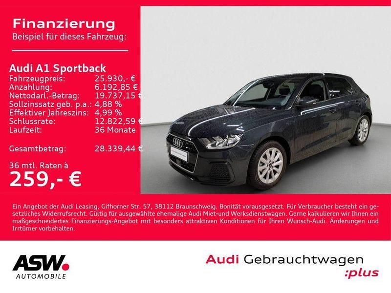 Manhattangrau metallic Gebraucht 2025 Audi A1 Sportback Advanced Plus Kleinwagen | 25.930 € (Fairer Preis) - Bild 1/3