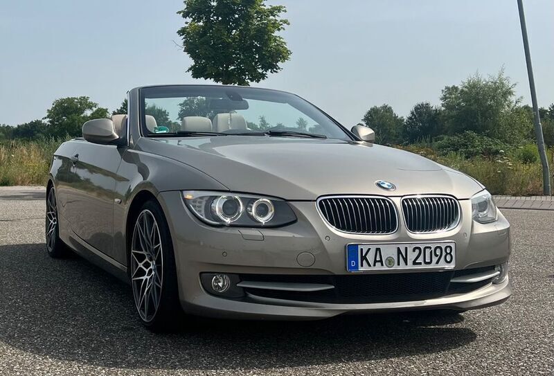 Braun Gebraucht 2010 BMW 335 Cabriolet Sport Line Cabrio | 17.999 € (Superpreis) - Bild 1/4