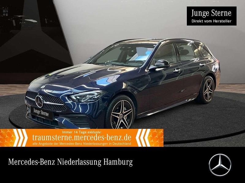 Blau Gebraucht 2022 Mercedes C300e AMG Limousine | 40.990 € (Teuer) - Bild 1/3