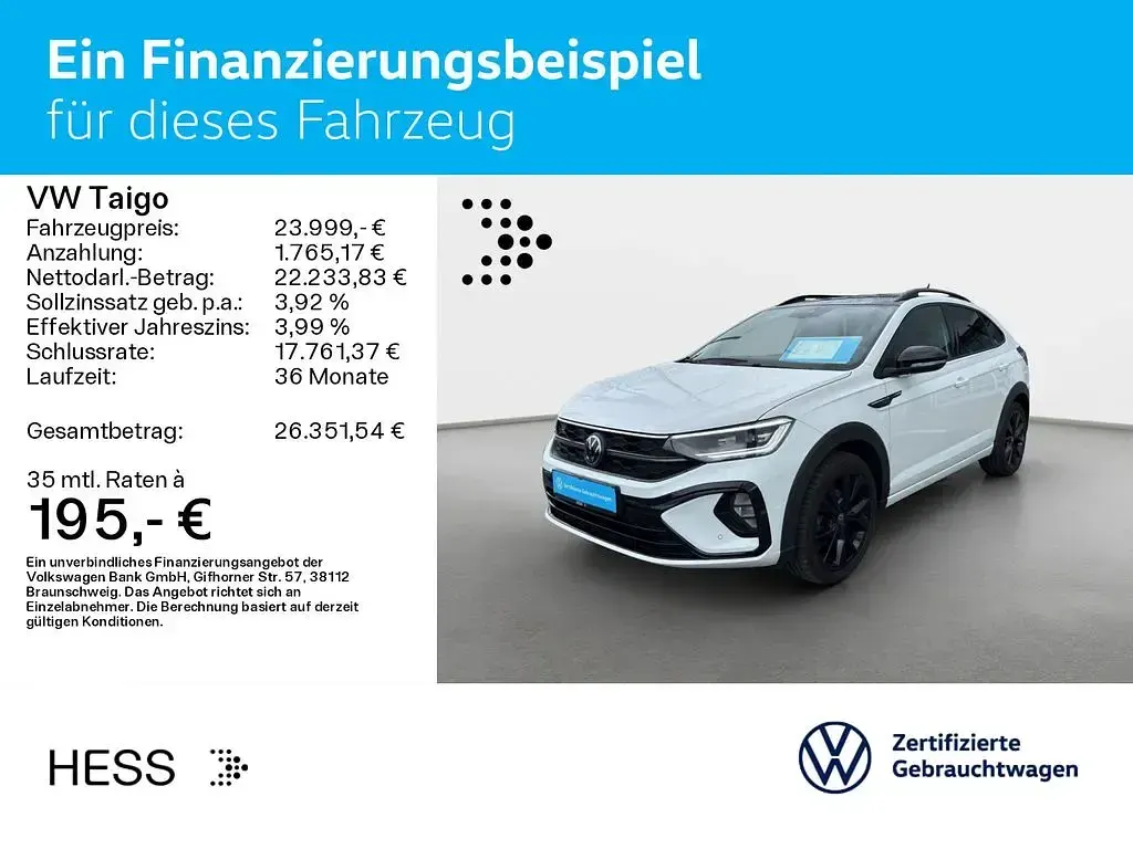 Gebraucht VW Taigo Style 150 PS (110 kW) 2023 Weiß SUV