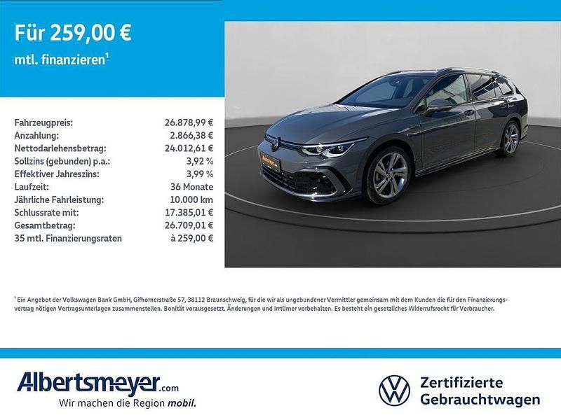 Grau Gebraucht 2023 VW Golf VIII R-line Kombi | 26.879 € (Fairer Preis) - Bild 1/4