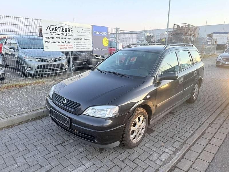 Schwarz Gebraucht 2002 Opel Astra Kombi | 899 € (Superpreis) - Bild 1/4