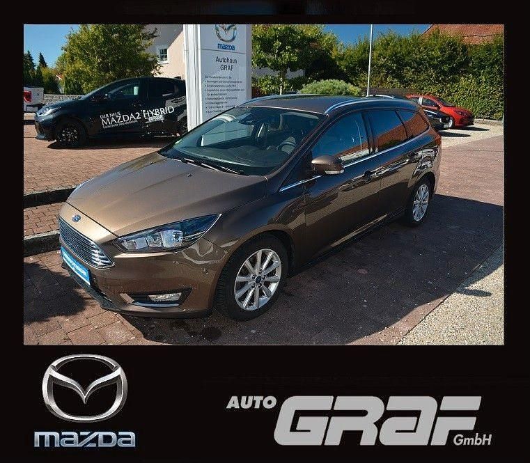Braun Gebraucht 2016 Ford Focus Titanium Kombi | 9.990 € (Etwas zu teuer) - Bild 1/4