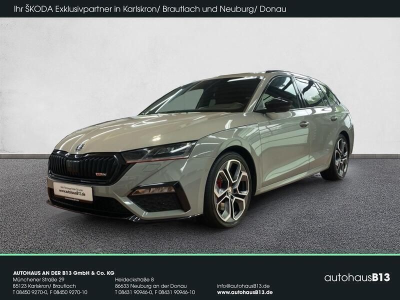 Stahlgrau Gebraucht 2020 Skoda Octavia RS Kombi | 32.990 € (Teuer) - Bild 1/4