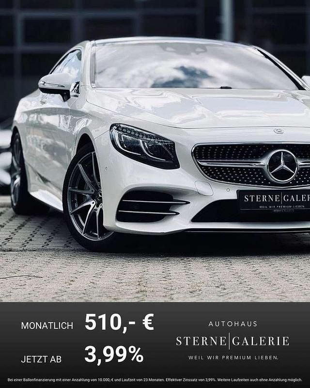 Diamantweiss metalliclack Gebraucht 2018 Mercedes 560 AMG Coupé | 81.900 € (Teuer) - Bild 1/4
