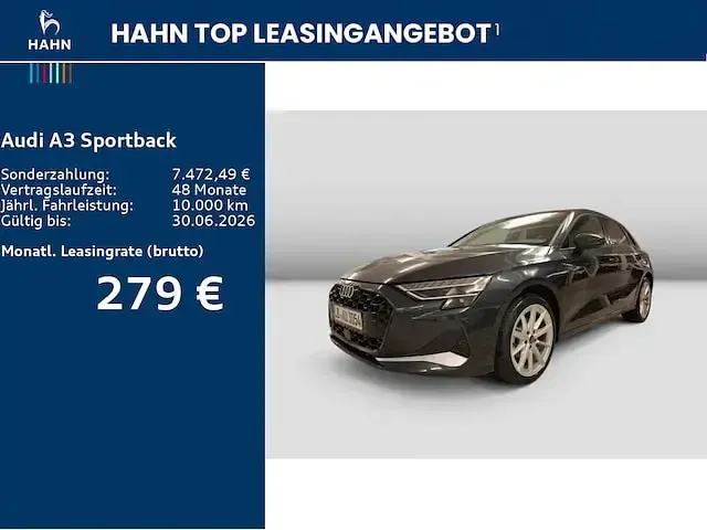 Gebraucht Audi A3 Advanced 150 PS (110 kW) 2026 Manhattangrau metallic Limousine