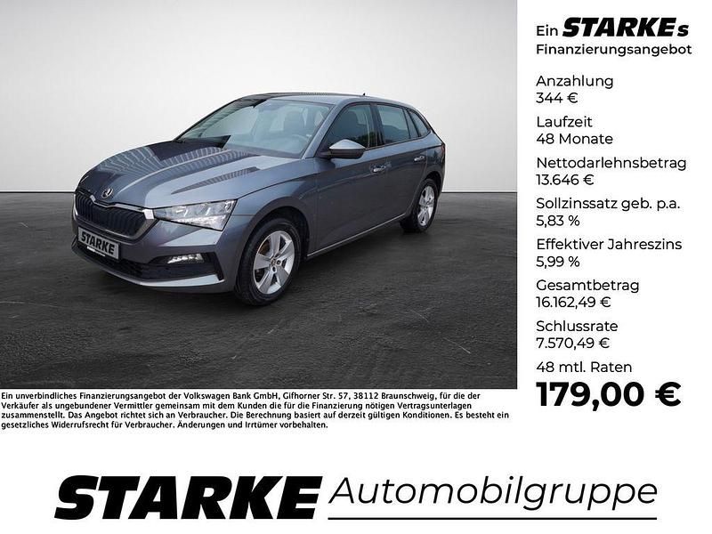 Grau Gebraucht 2022 Skoda Scala Drive Kleinwagen | 13.990 € (Superpreis) - Bild 1/4